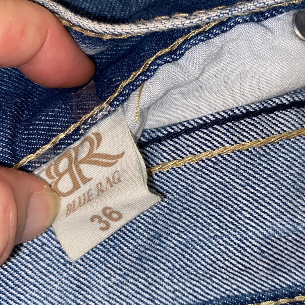 0701 Men's Blue Rag Blue Jeans - Picture 5 of 5
